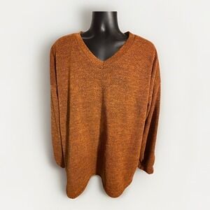 Heimish Women Burnt Orange Sweater‎ 2XL